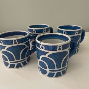 Royal Coppenhagen Annual Mug 1968 set of 4 vintage 3 inch mugs